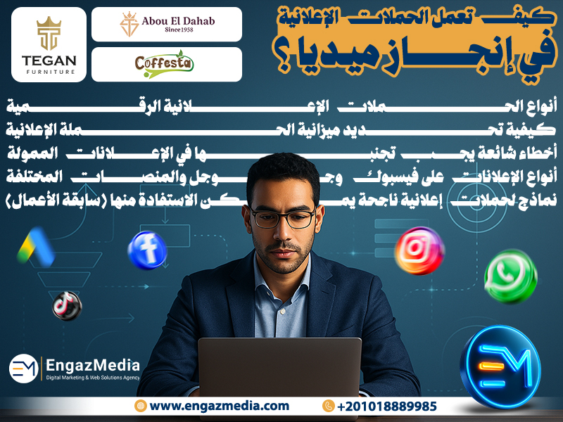كيف تعمل الحملات الإعلانية في إنجاز ميديا؟