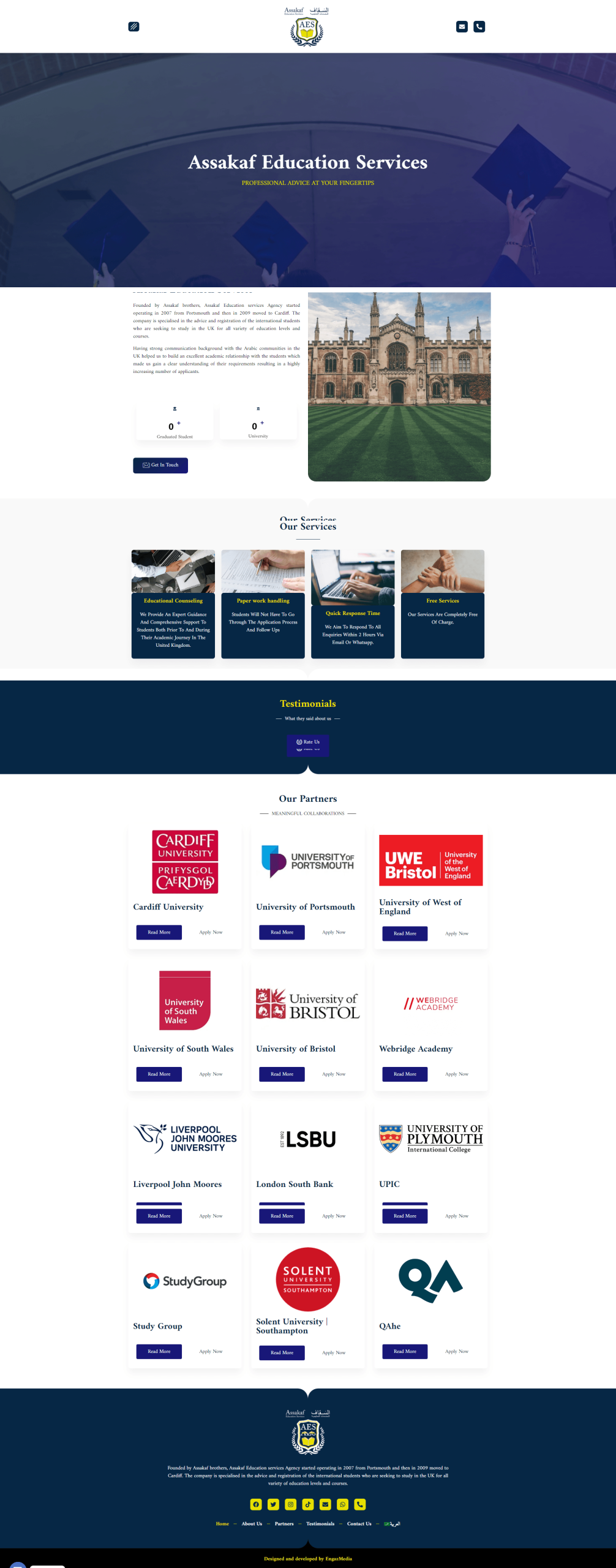 Assakaf Education Services – PROFESSIONAL ADVICE AT YOUR FINGERTIPS