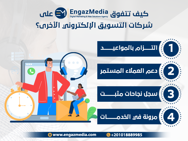 كيف تتفوق إنجاز ميديا على شركات التسويق الإلكتروني الأخرى؟