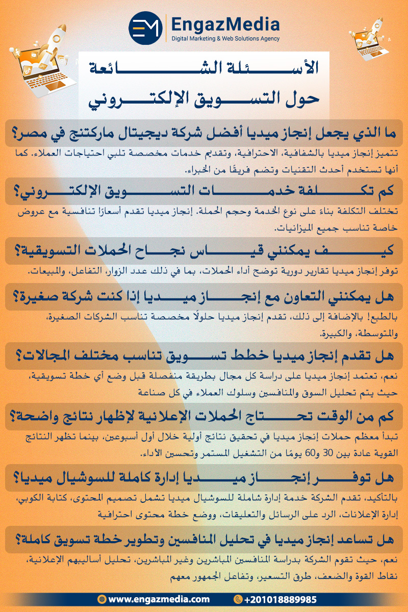 الأسئلة الشائعة حول التسويق الإلكتروني
