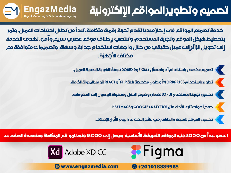 تصميم وتطوير المواقع الإلكترونية
