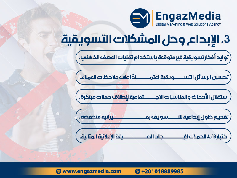 3. الإبداع وحل المشكلات التسويقية
