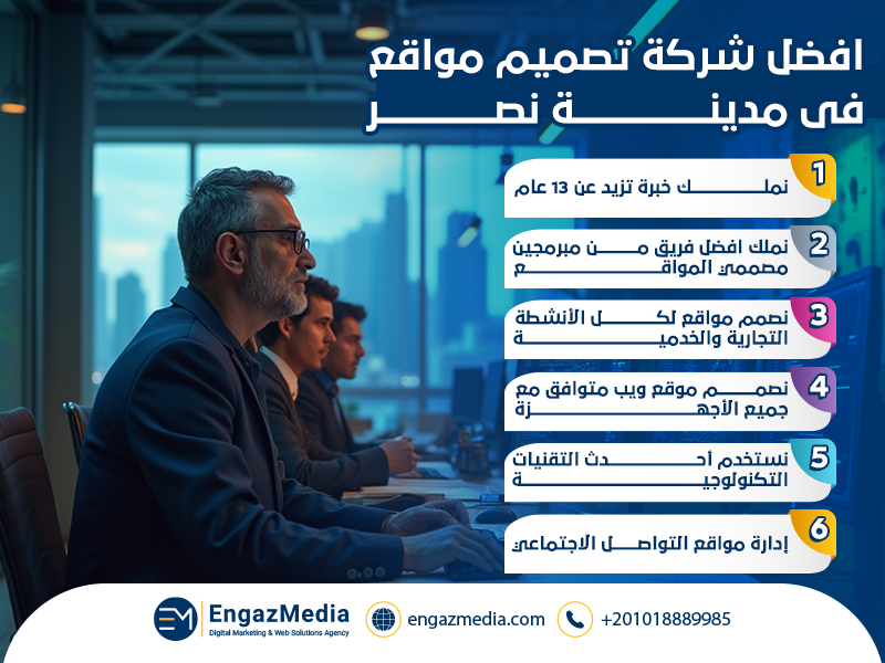 افضل شركة تصميم مواقع فى مدينة نصر
