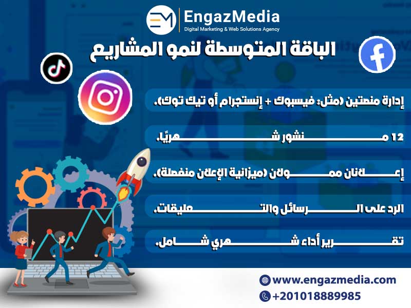 الباقة المتوسطة لنمو المشاريع