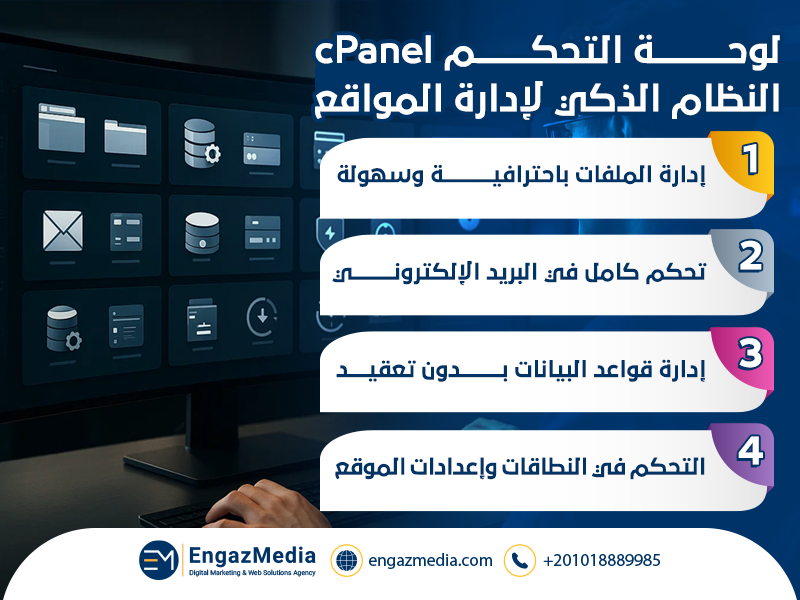 لوحة التحكم cPanel النظام الذكي لإدارة المواقع