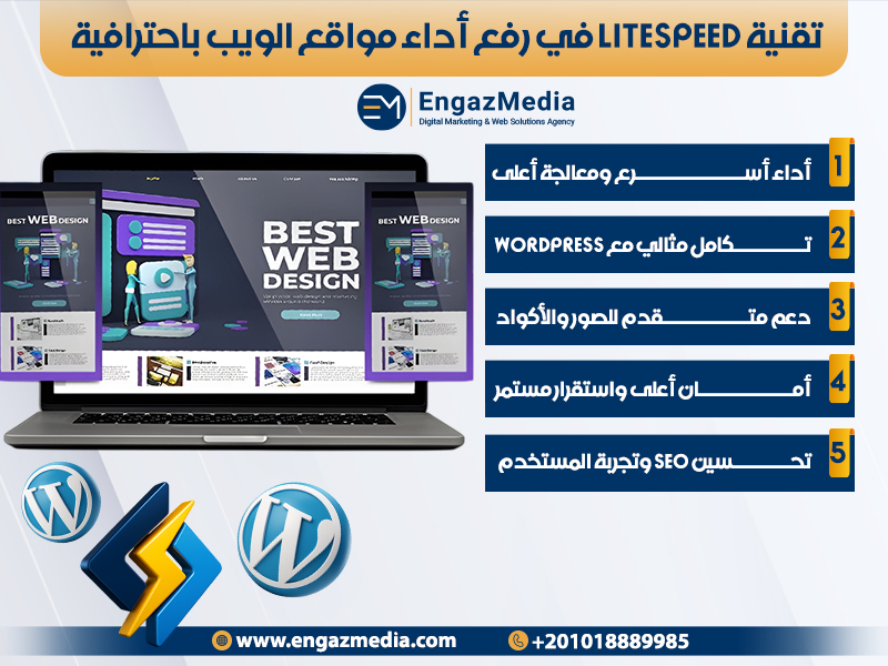 تقنية LiteSpeed في رفع أداء مواقع الويب باحترافية
