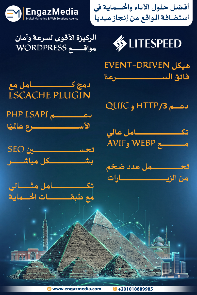 LiteSpeed الركيزة الأقوى لسرعة وأمان مواقع WordPress
