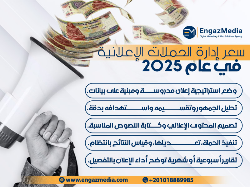 سعر إدارة الحملات الإعلانية في عام 2025
