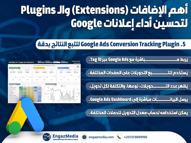 5. Google Ads Conversion Tracking Plugin لتتبع النتائج بدقة