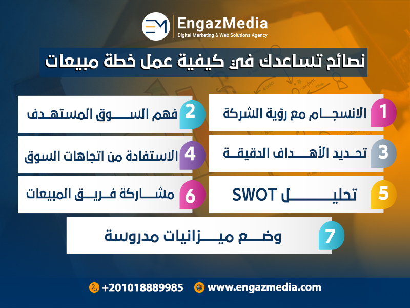 نصائح تساعدك في كيفية عمل خطة مبيعات