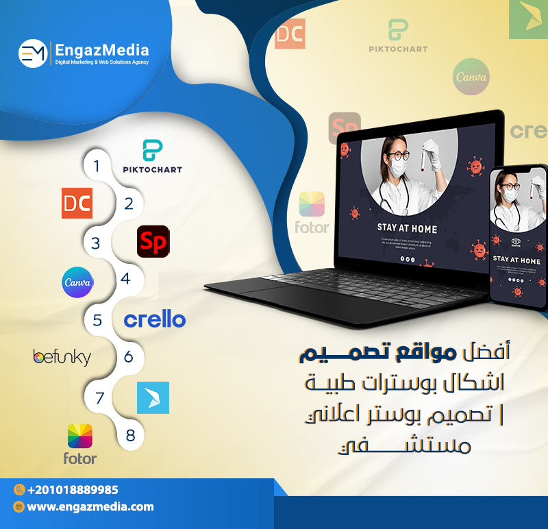 أفضل مواقع تصميم اشكال بوسترات طبية