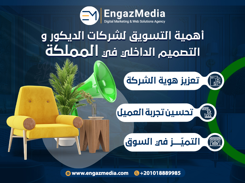 أهمية التسويق لشركات الديكور والتصميم الداخلي في المملكة