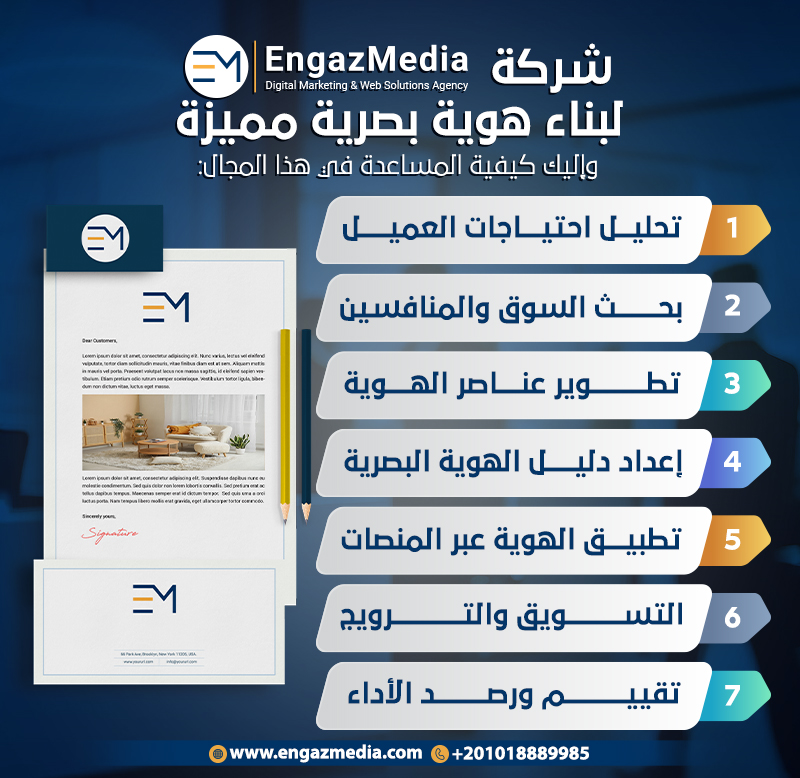 شركة إنجاز ميديا لبناء هوية بصرية مميزة