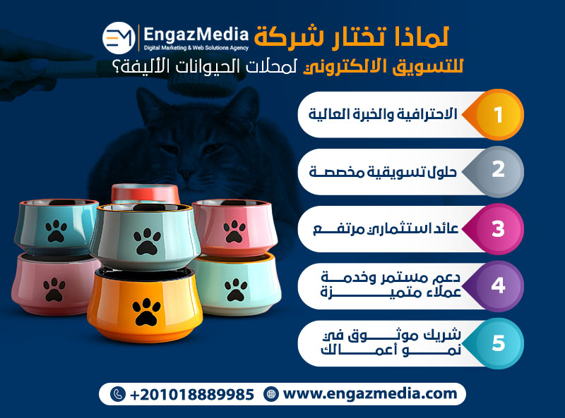 لماذا تختار شركة إنجاز ميديا للتسويق الالكتروني لمحلات الحيوانات الأليفة ؟