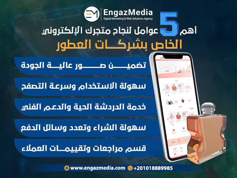 أهم 5 عوامل لنجاح متجرك الإلكتروني الخاص بشركات العطور
