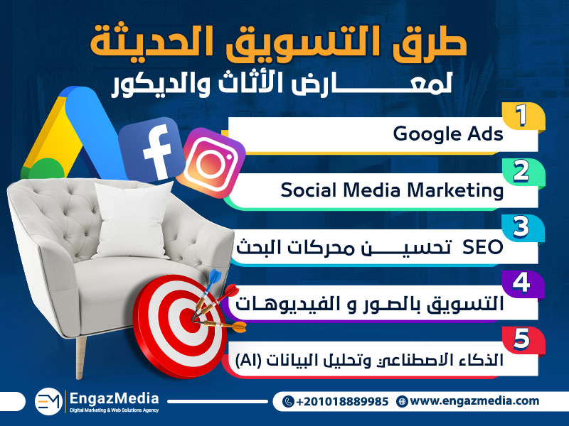 طرق التسويق الحديثة لمعارض الأثاث والديكور