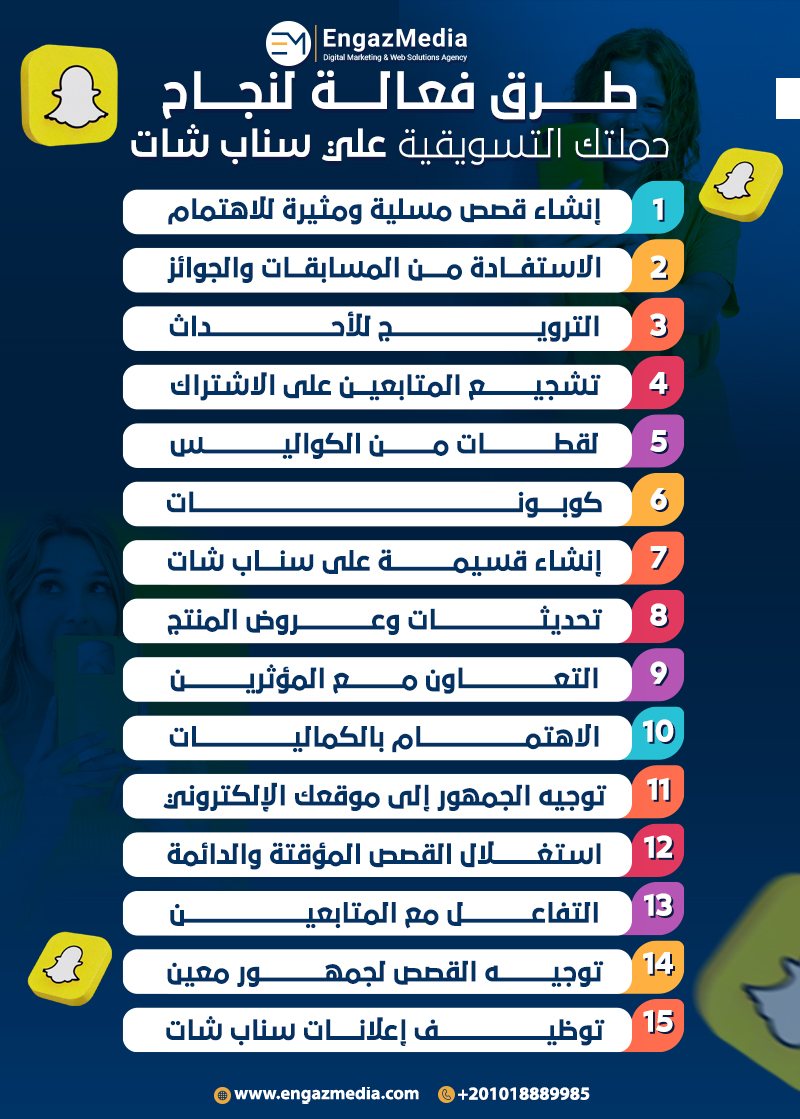 طرق فعالة لنجاح حملتك التسويقية علي Snapchat