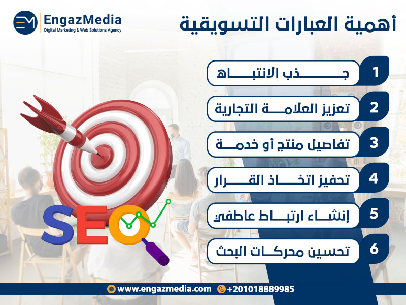 أهمية العبارات التسويقية