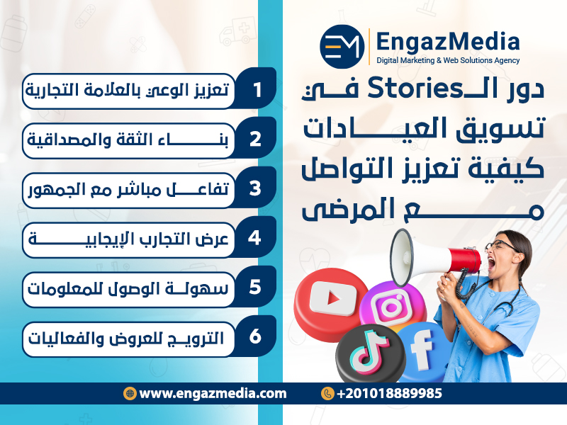 دور الـStories في تسويق العيادات: كيفية تعزيز التواصل مع المرضى :


