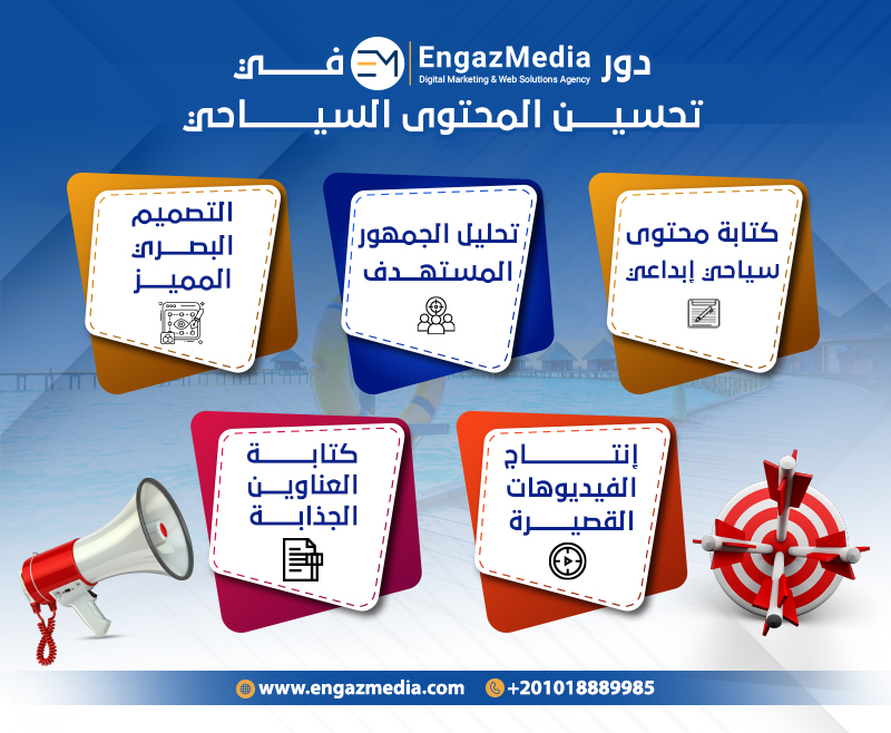دور إنجاز ميديا في تحسين المحتوى السياحي