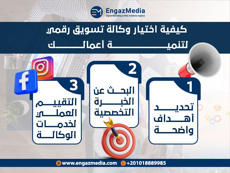  كيفية اختيار وكالة تسويق رقمي لتنمية أعمالك