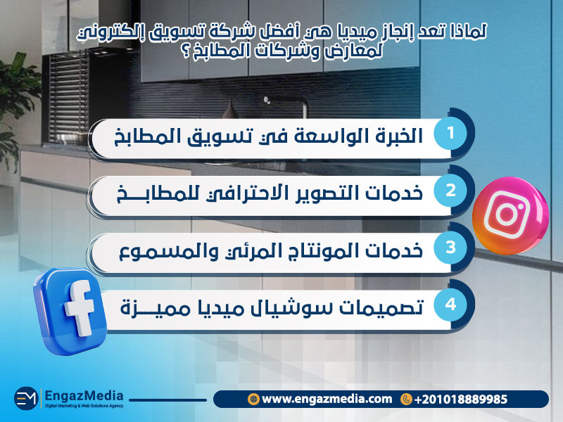 لماذا تعد إنجاز ميديا هي أفضل شركة تسويق إلكتروني لمعارض وشركات المطابخ؟
