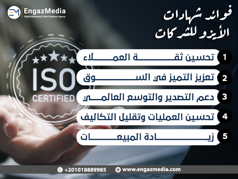 فوائد شهادات الأيزو للشركات
