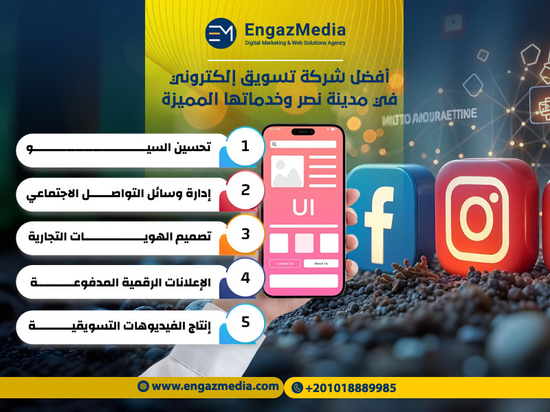 أفضل شركة تسويق إلكتروني في مدينة نصر وخدماتها المميزة