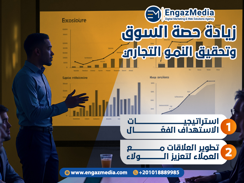 4. زيادة حصة السوق وتحقيق النمو التجاري