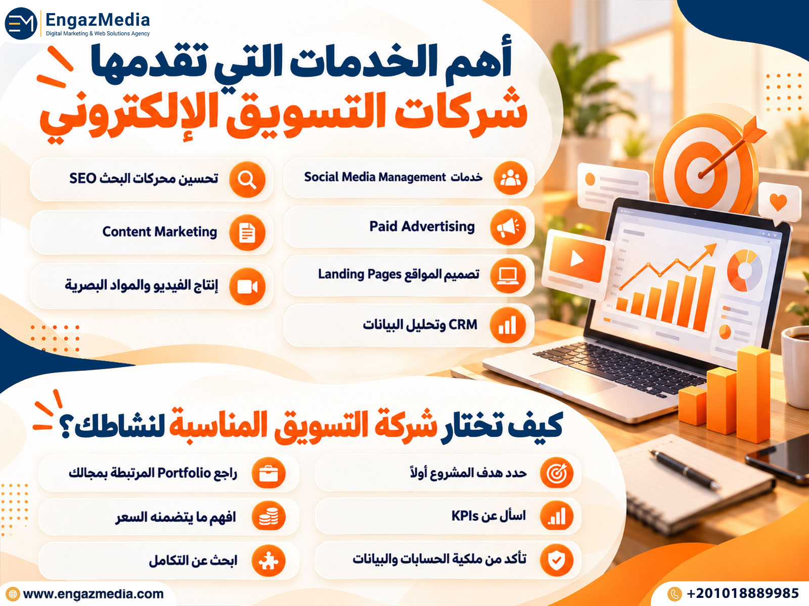 أهم الخدمات التي تقدمها شركات التسويق الإلكتروني
