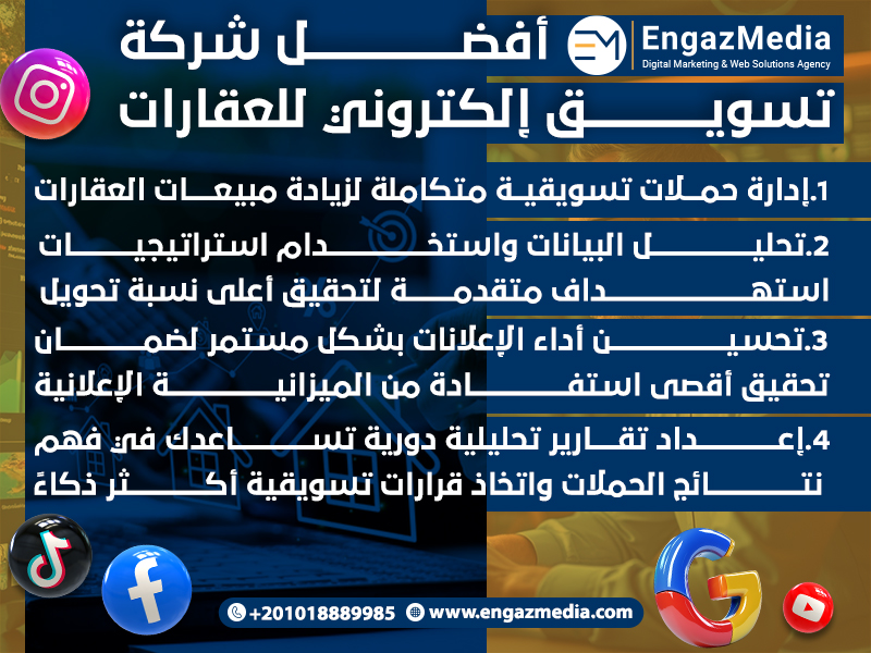 إنجاز ميديا – أفضل شركة تسويق إلكتروني للعقارات