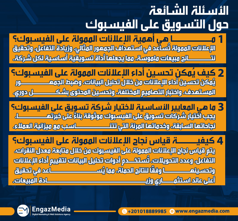 الأسئلة الشائعة حول التسويق على الفيسبوك