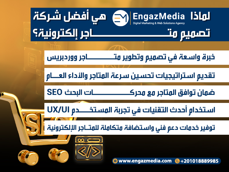 لماذا إنجاز ميديا هي أفضل شركة تصميم متاجر إلكترونية؟