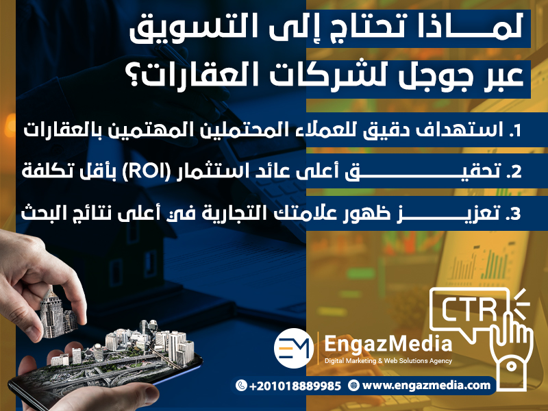 لماذا تحتاج إلى التسويق عبر جوجل لشركات العقارات؟