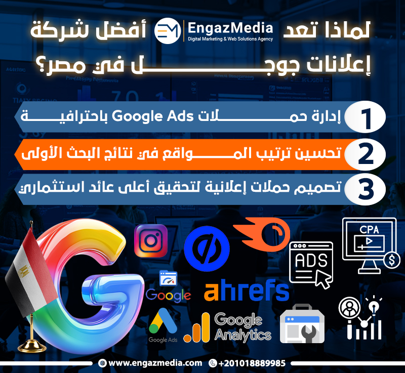 لماذا تعد إنجاز ميديا أفضل شركة إعلانات جوجل في مصر؟