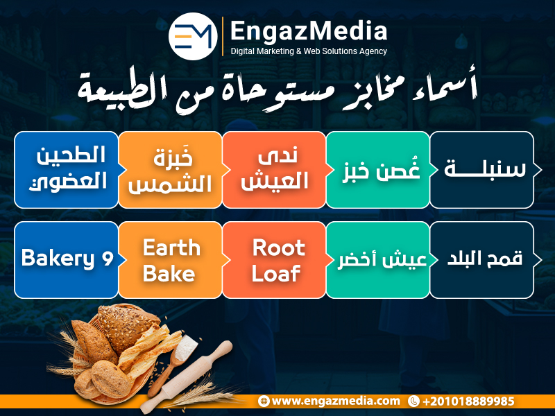 مقترحات أسماء مخابز مستوحاة من الطبيعة