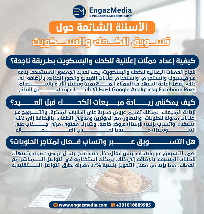 الأسئلة الشائعة حول تسويق الكحك والبسكويت
