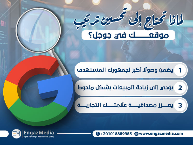 لماذا تحتاج إلى تحسين ترتيب موقعك في جوجل؟