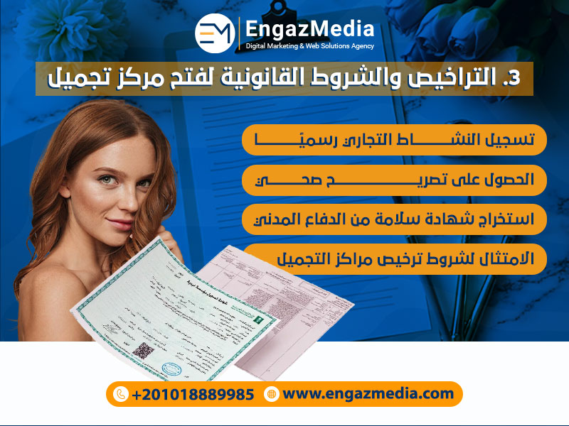 التراخيص والشروط القانونية لفتح مركز تجميل