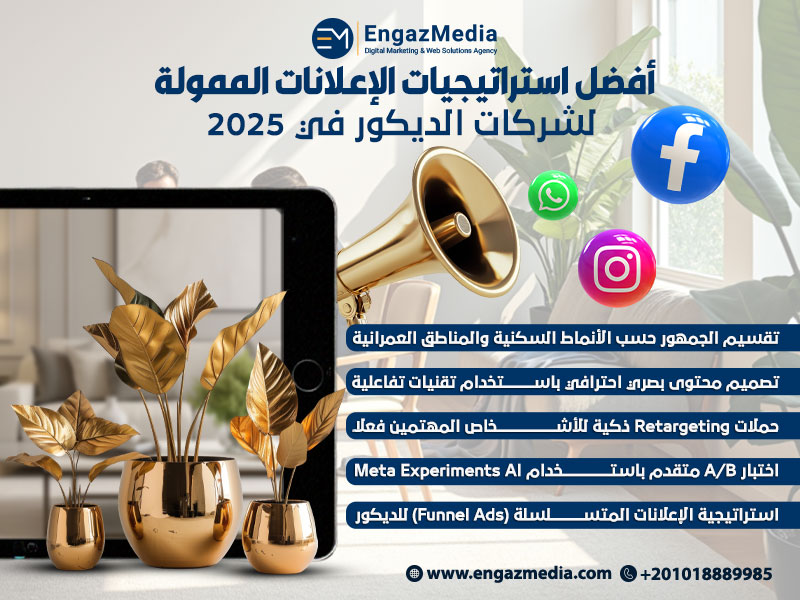 أفضل استراتيجيات الإعلانات الممولة لشركات الديكور في 2025