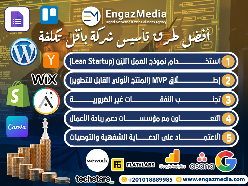 أفضل طرق تأسيس شركة بأقل تكلفة