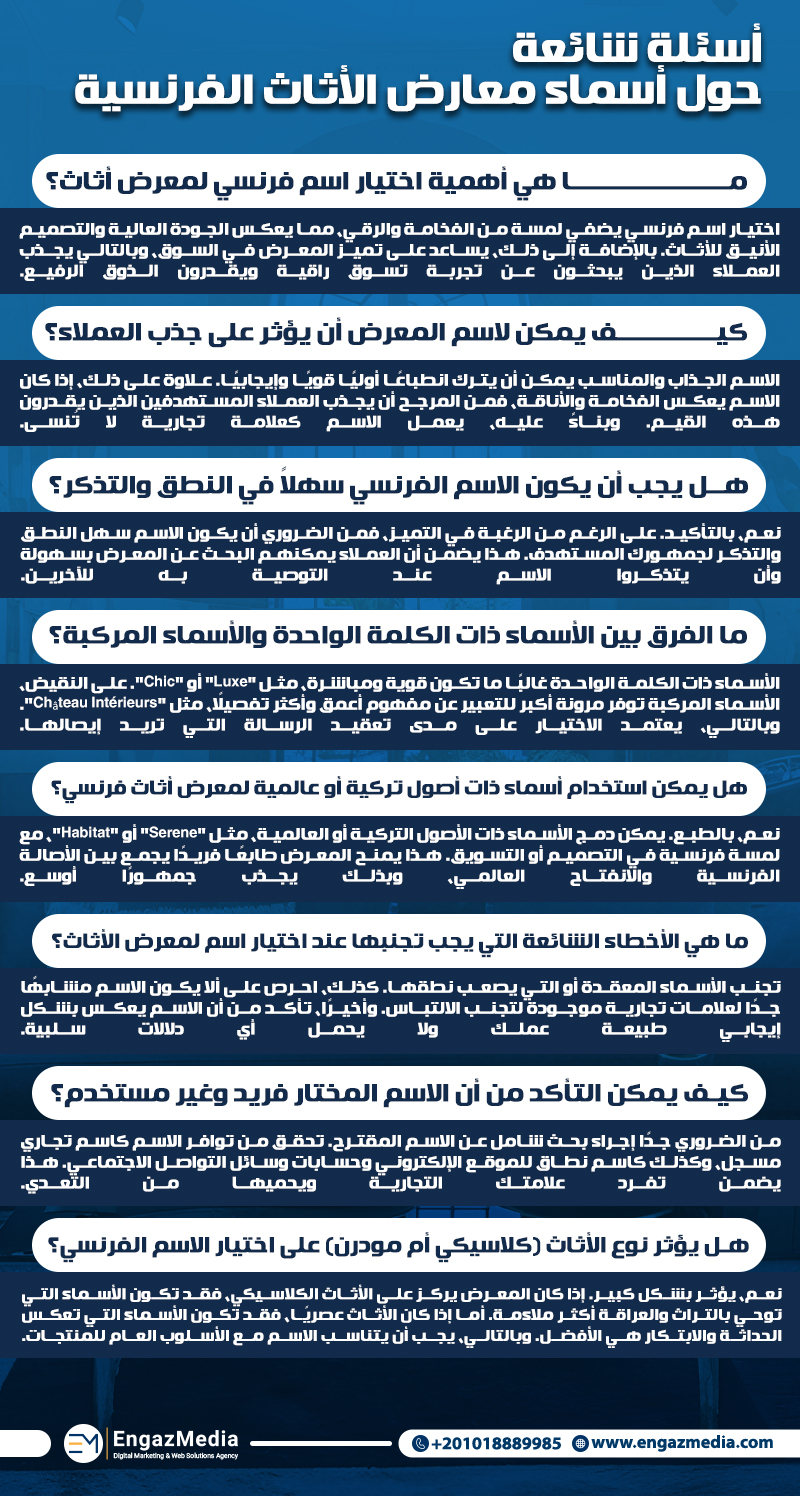 أسئلة شائعة حول أسماء معارض الأثاث الفرنسية