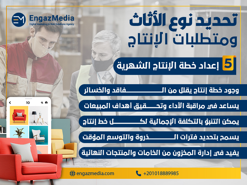 إعداد خطة الإنتاج الشهرية