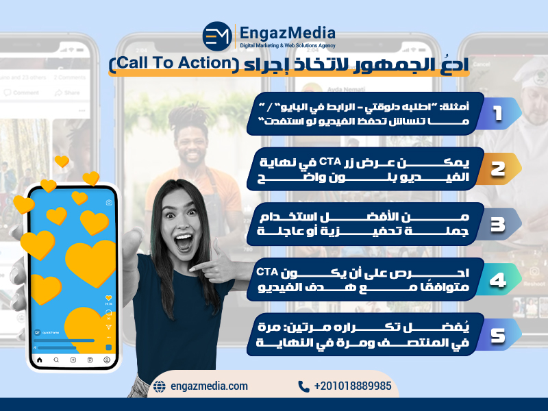 ادعُ الجمهور لاتخاذ إجراء (Call To Action)