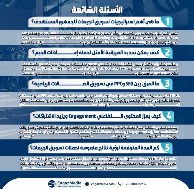 الأسئلة الشائعة