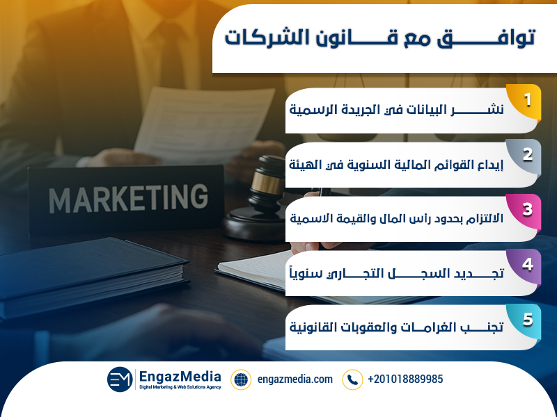 توافق مع قانون الشركات