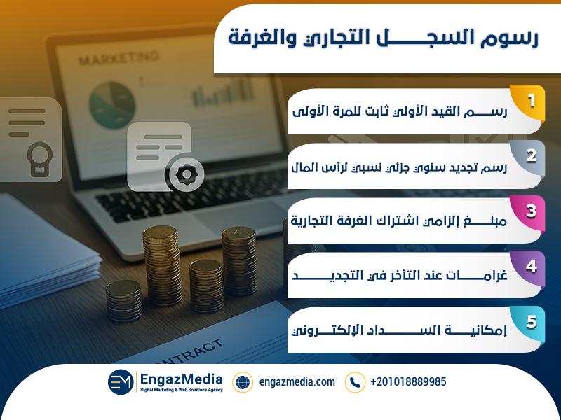 رسوم السجل التجاري والغرفة