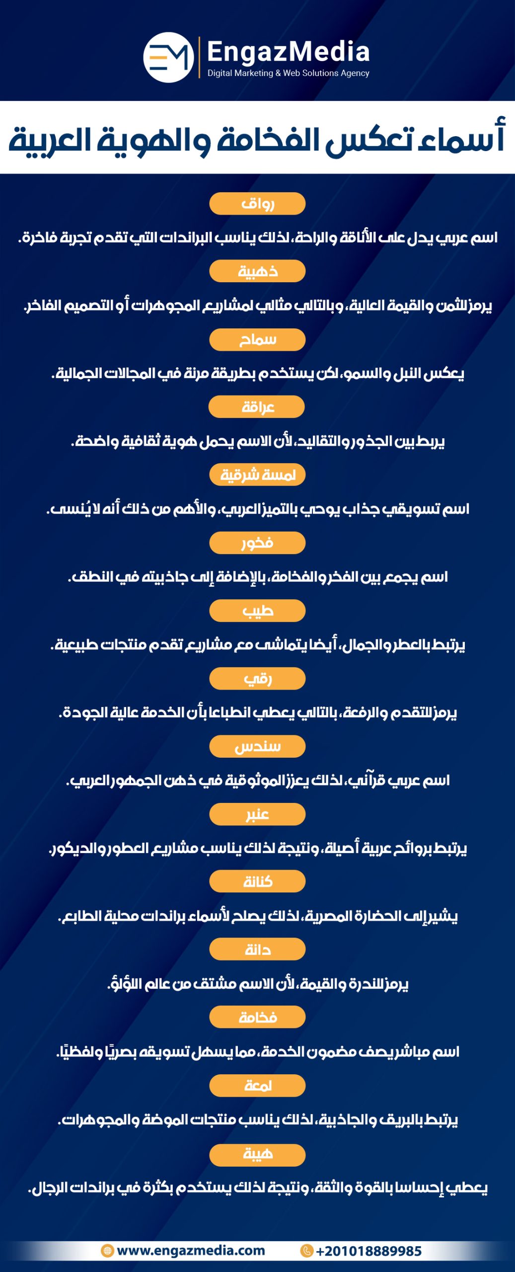 أسماء تعكس الفخامة والهوية العربية
