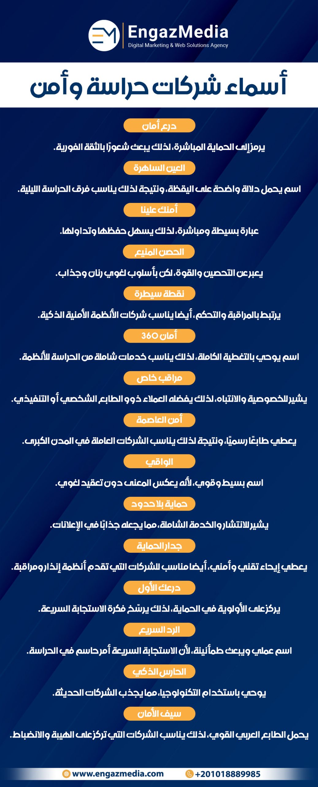 أسماء شركات حراسة وأمن