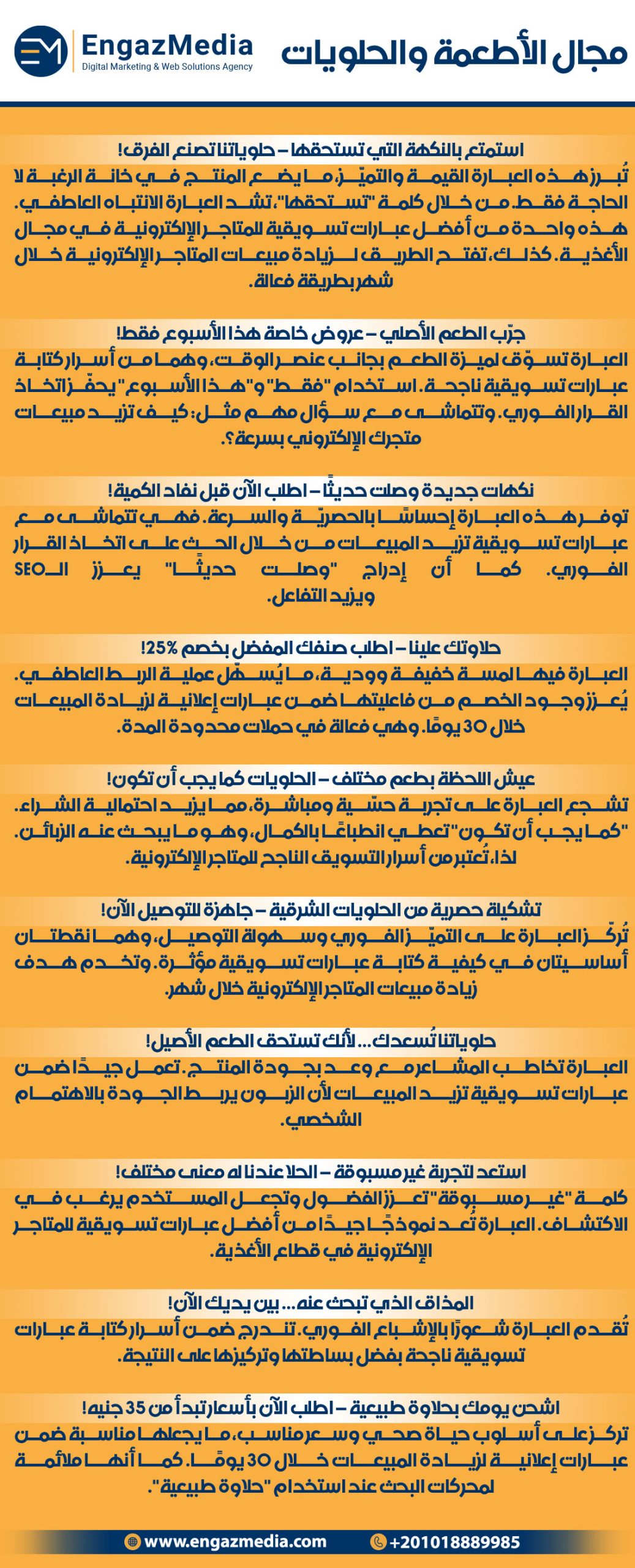 مجال الأطعمة والحلويات